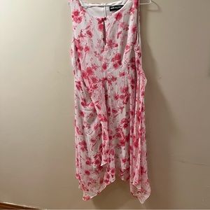 Pink and White Floral Dress Size 12, Karl Lagerfeld Paris